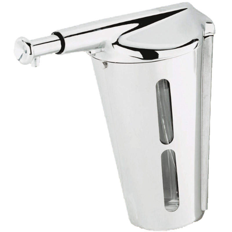 Nofer Inox Polished Stainless Steel Soap dispenser 360ml