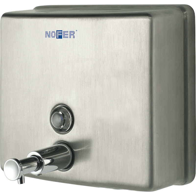 Nofer Inox Brushed Stainless Steel Soap dispenser 1200ml - NF03004S