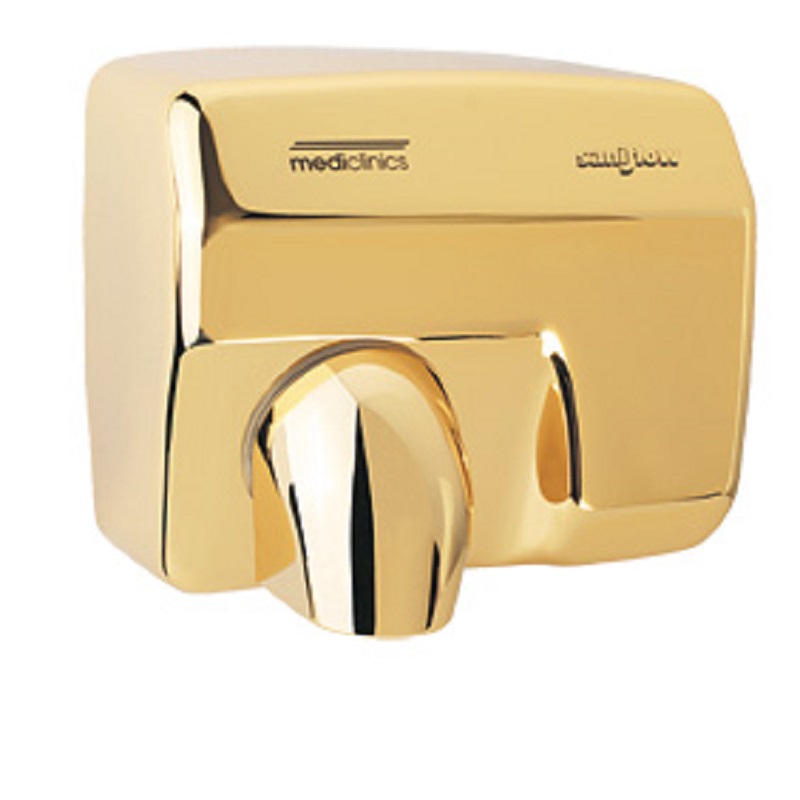 Saniflow Sensor Operated Hand Dryer Gold Plated