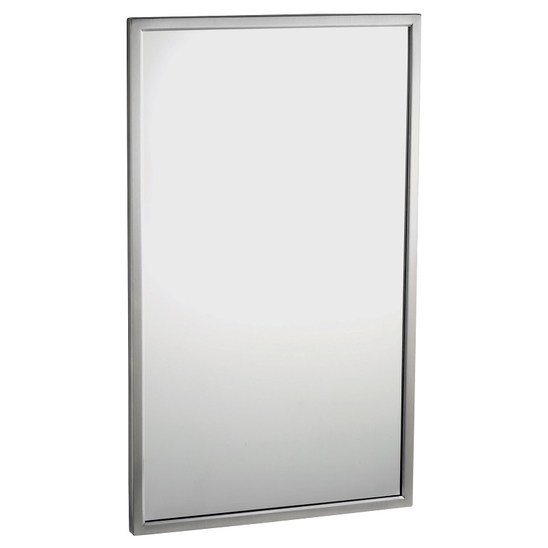 Welded-Frame Stainless Steel Bobrick Mirror