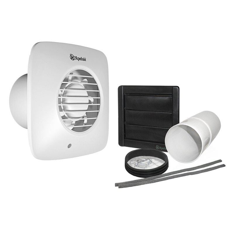 Xpelair PIR Motion Sensor Extractor Fan With Wall Kit  DX100PIRS