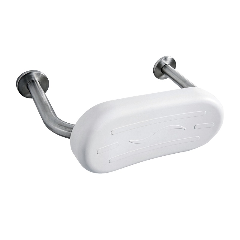Dolphin Brushed Stainless Steel WC Padded Back Rest