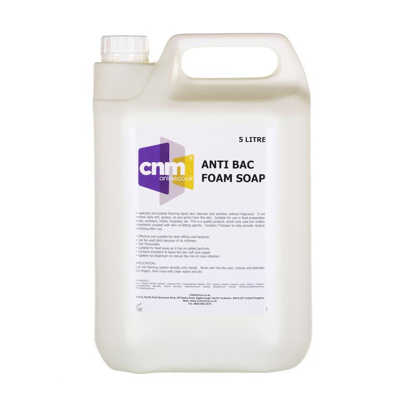 Unperfumed Antibacterial Foam Soap 5ltrs