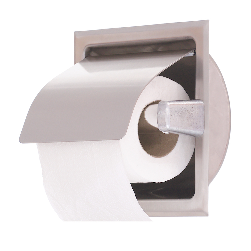 B6697 Recessed Toilet Roll Dispenser Bobrick - Side