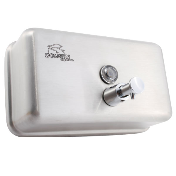Dolphin Horizontal Stainless Steel Soap Dispenser 1200ml
