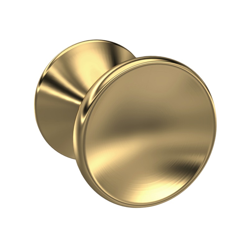Nuie Indented Round Handle - Brushed Brass
