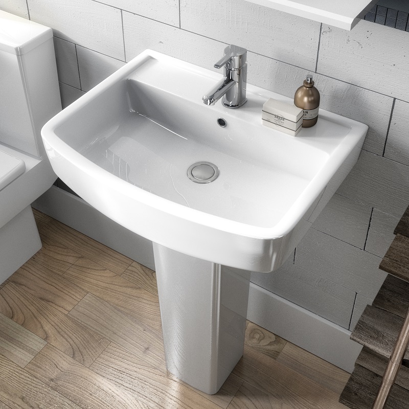 520mm Bliss Basin and Pedestal In Situ