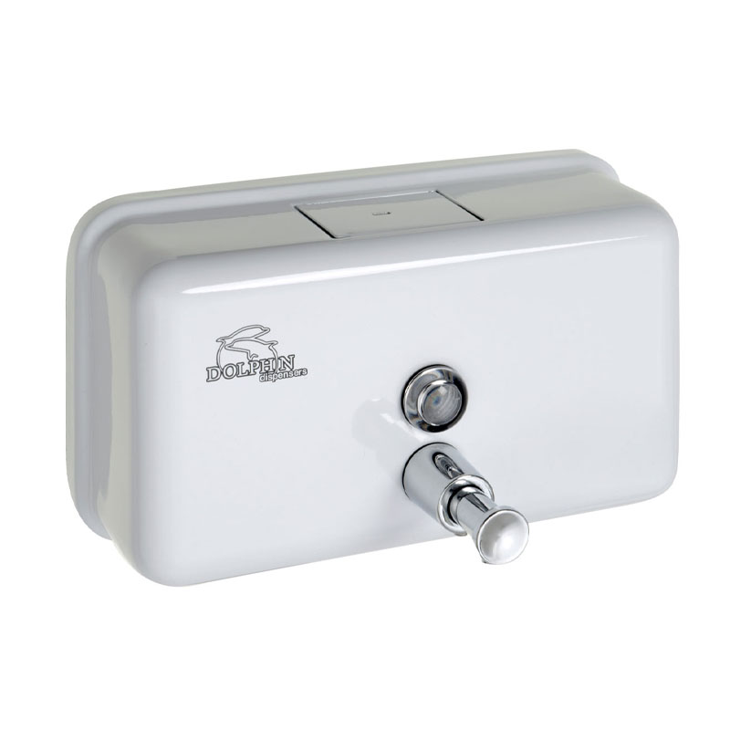 Dolphin Horizontal Soap Dispenser White Metal 1200ml