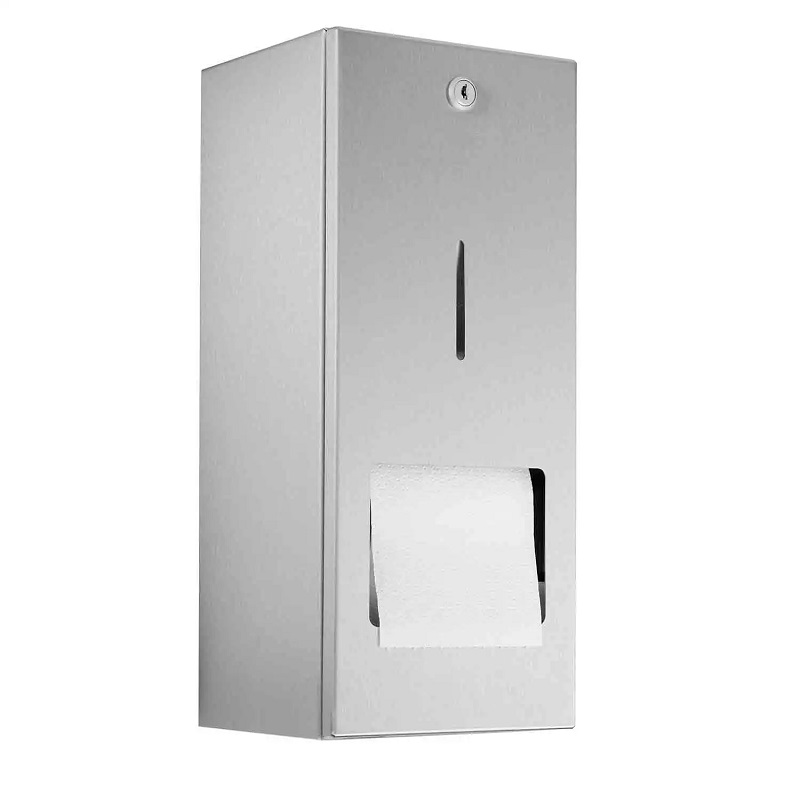 Toilet Tissue Dispenser Stainless Steel 2 Rolls