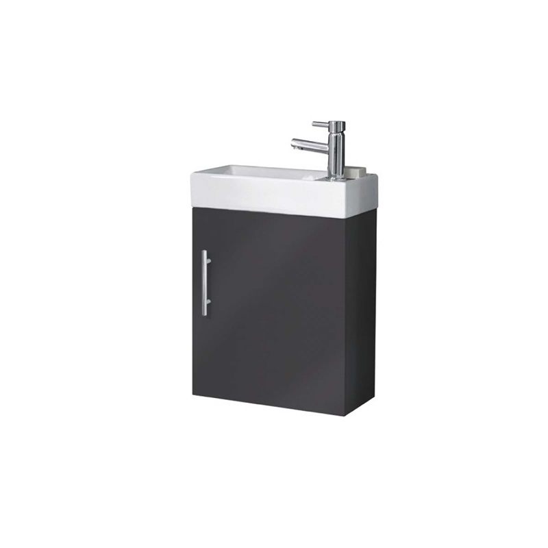 Scudo Lanza Anthracite wall Mounted Cloakroom Vanity Unit
