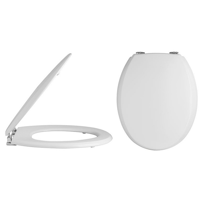 Nuie Bottom Fix Traditional Round Standard Close Toilet Seat 