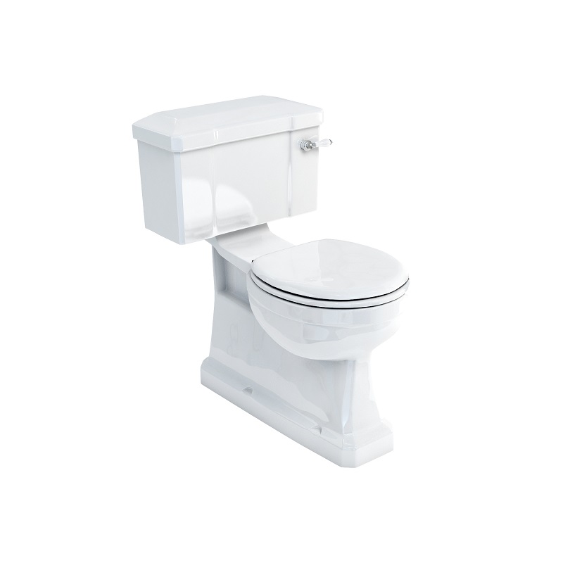 Burlington Concealed S Trap WC with Lever Cistern and Soft Close Seat