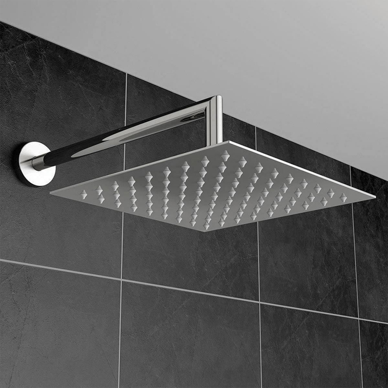 Scudo Chrome Stainless Steel Square Shower Head 200mm