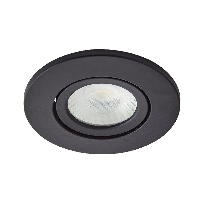 Como Slim 5w LED Bathroom Ceiling Light - Satin Black