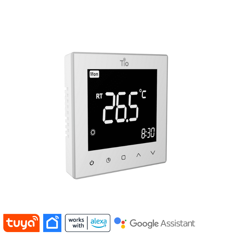 WiFi Thermostat Image With Co-ordinating Logos